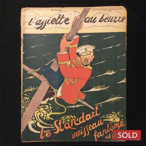 1909 Satirical French Weekly L'Assiette au Beurre - Le Standart Vaisseau Fantôme - Picture 1 of 12